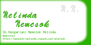 melinda nemcsok business card